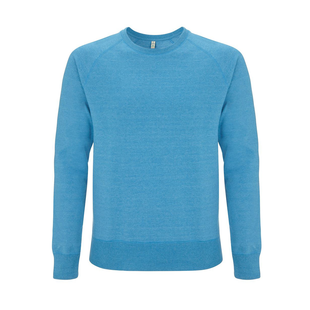 MMB - Melange Mid Blue - Bluza Unisex Raglan Sweatshirt SA40