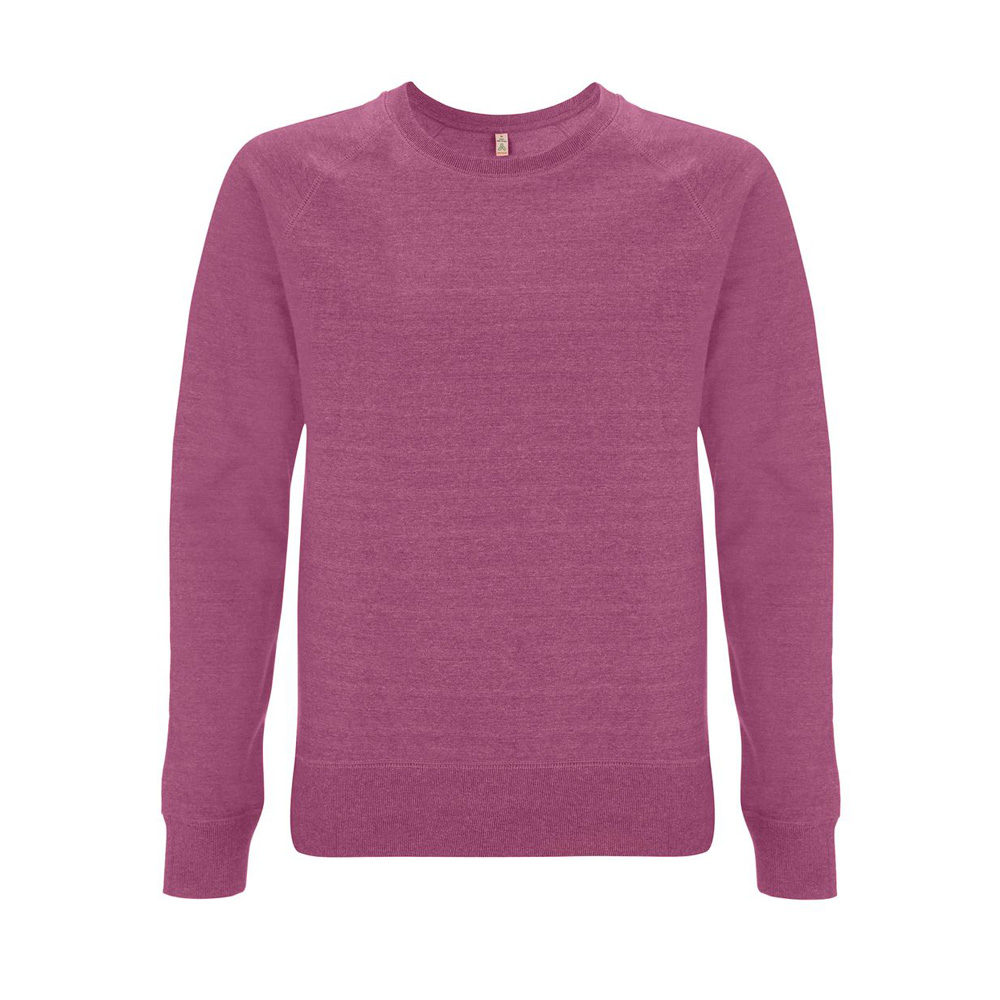 MPL - Melange Plum - Bluza Unisex Raglan Sweatshirt SA40