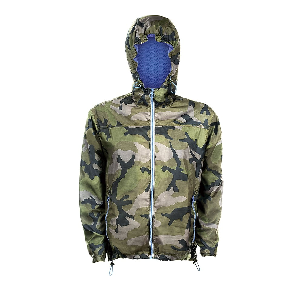 Camo/Royal Blue - Kurtka Windbreaker Skate