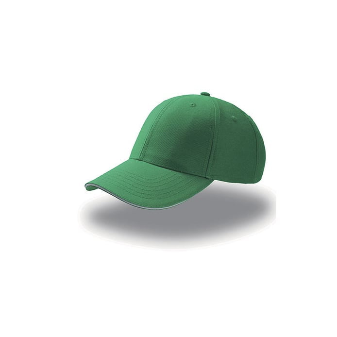 zielono-biała czapka reklamowa sandwich
