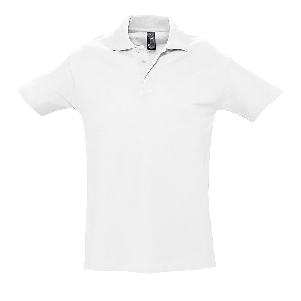 White - Męska koszulka polo Spring II