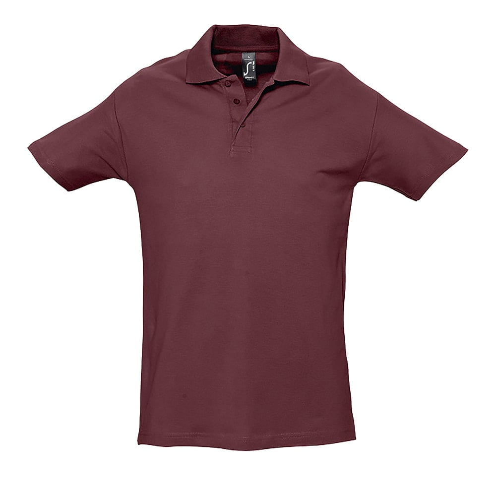 Burgundy - Męska koszulka polo Spring II