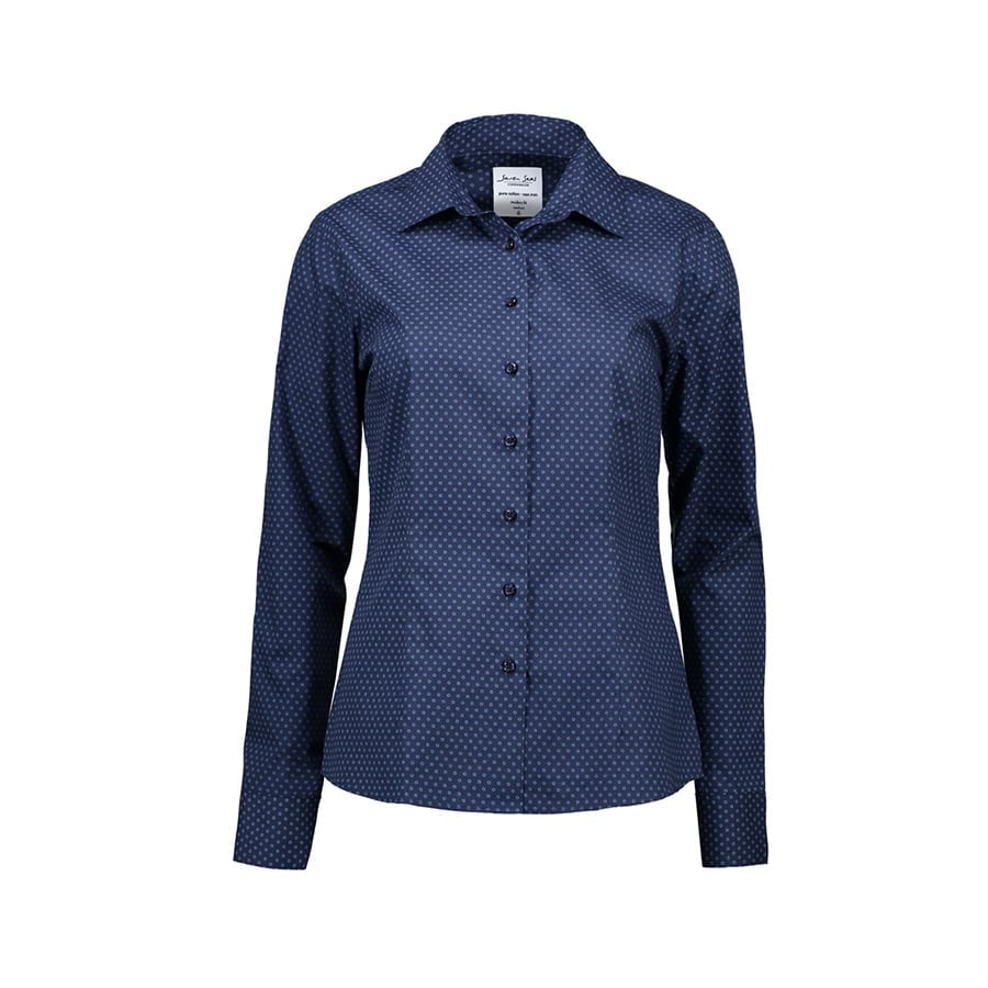 Print Virginia - Damen Modern Fit Bluse SS750