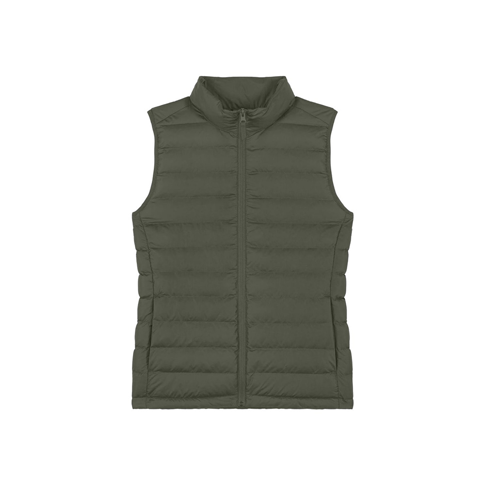 Khaki - Damska kamizelka pikowana Stella Climber