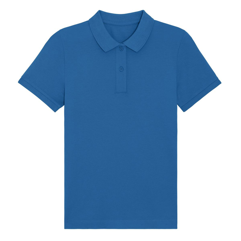Damska niebieska bawełniana koszulka polo z bawełny organicznej Stella Elliser Stanley Stella