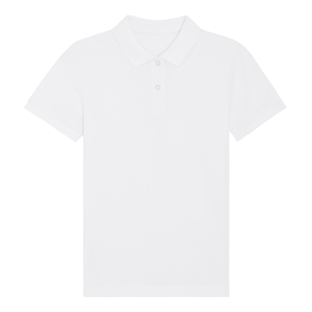 Damska biała bawełniana koszulka polo z bawełny organicznej Stella Elliser Stanley Stella