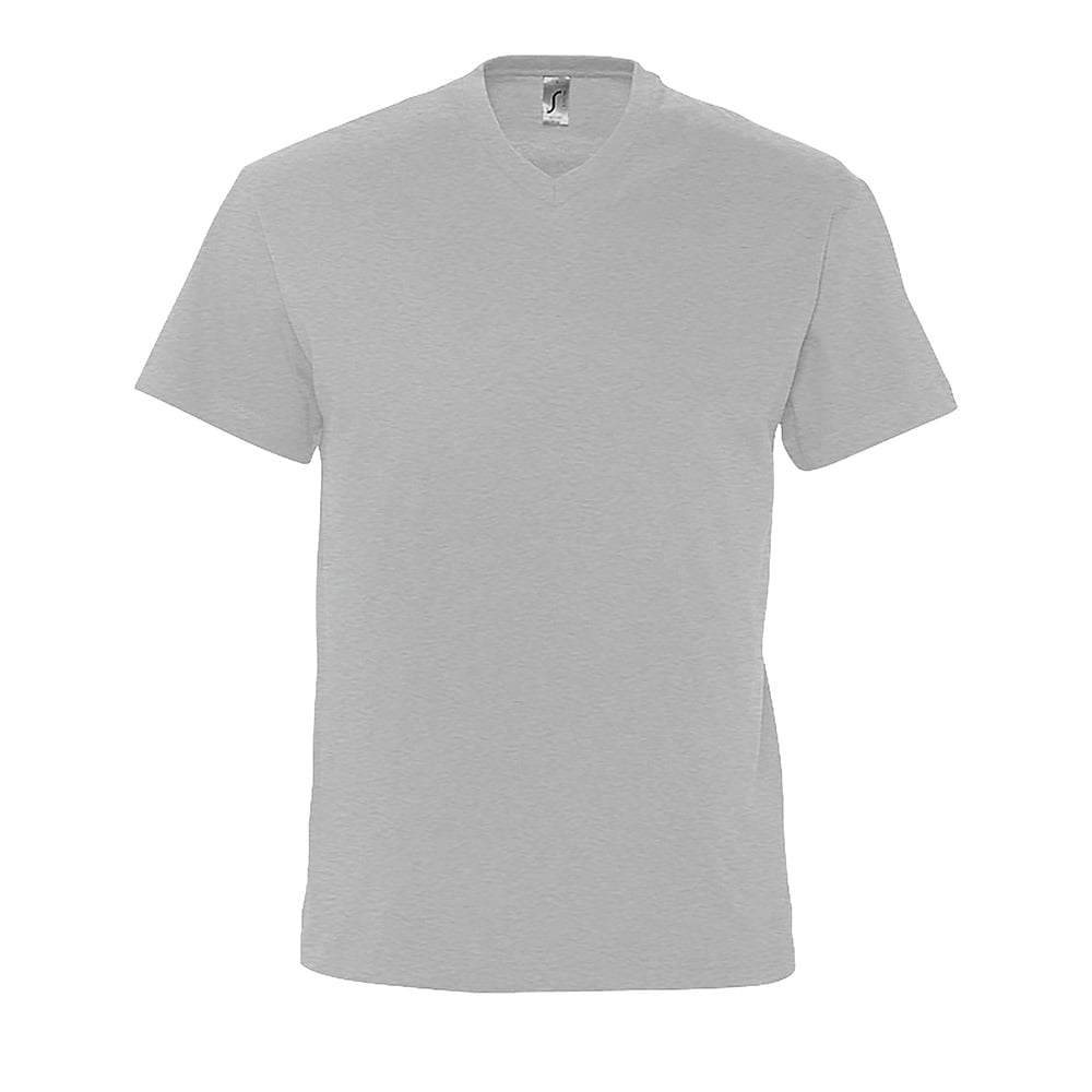 Grey Melange - Męska koszulka V-Neck Victory