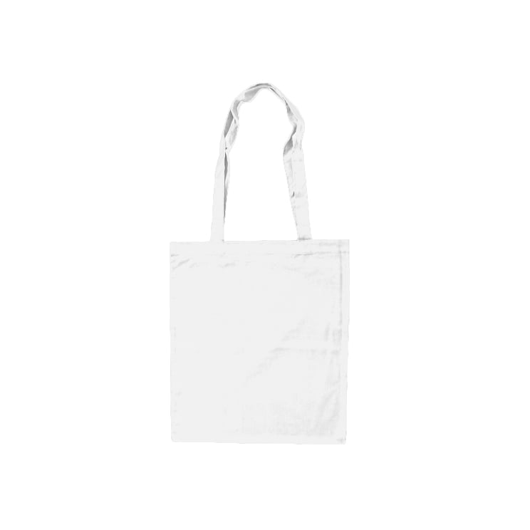 White - Cotton bag, long handles