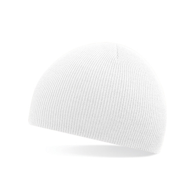 White - Czapka dzianinowa beanie