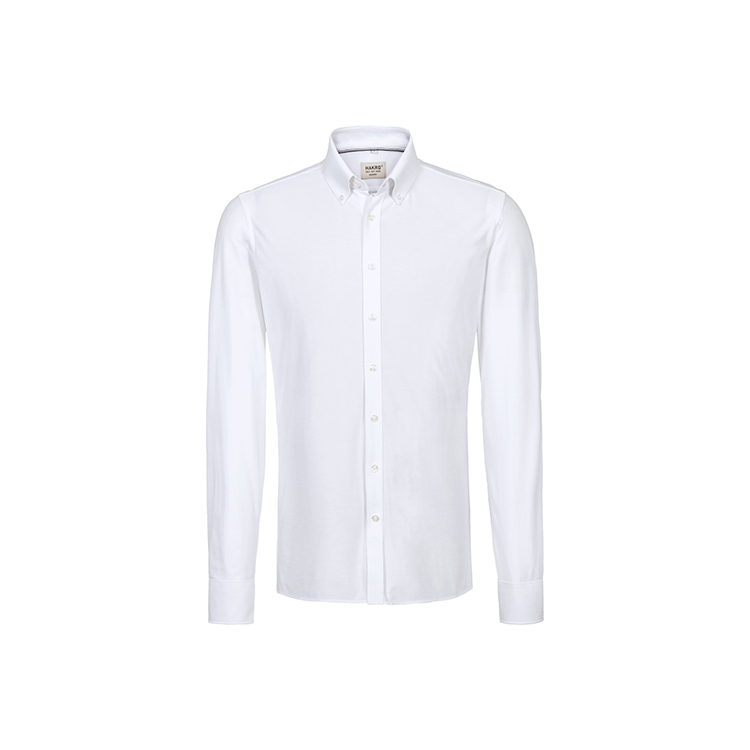 White - Męska koszula natural stretch 130