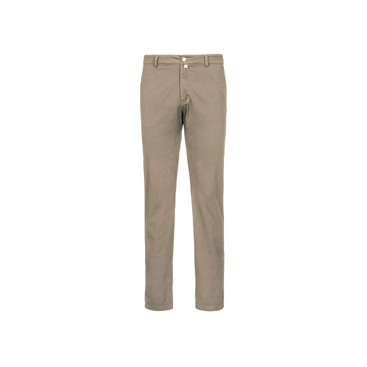 Khaki - Męskie spodnie typu Chinos 721