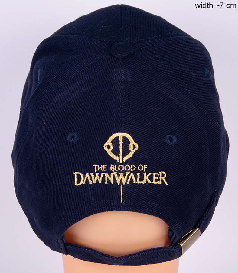 Czapka bejsbolówka z haftami do promocji gry The Blood of Dawnwalker