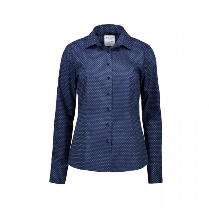 Print Virginia - Damen Modern Fit Bluse SS750