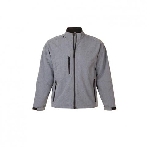 jasnoszary softshell firmowy z logo