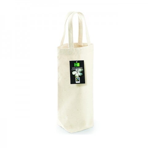Natural - Fairtrade Cotton Bottle Bag