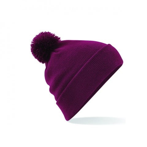 Burgundy - Czapka zimowa Original Pom Pom