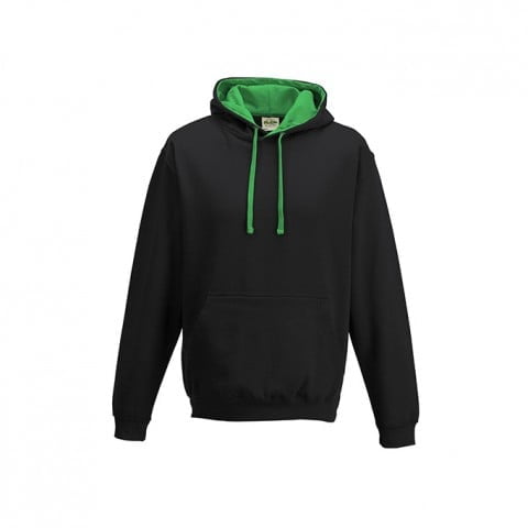 Jet Black/Kelly Green - Bluza z kapturem Varsity Hoodie