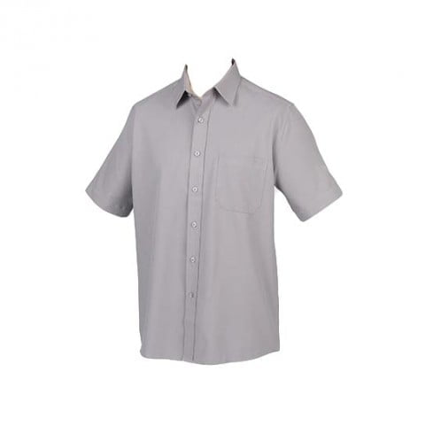 Slate Grey - Męska koszula z poliestru Wicking