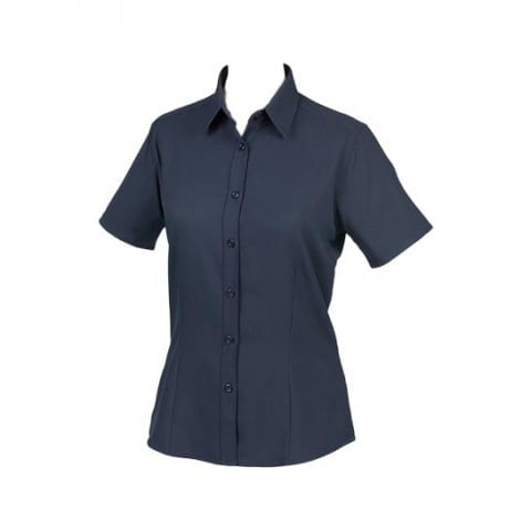 Navy - Damska koszula z poliestru Wicking