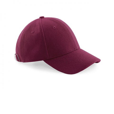 Burgundy - Czapka 6-panelowa Melton Wool