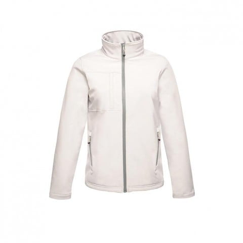 weiss softshell mit stickerei