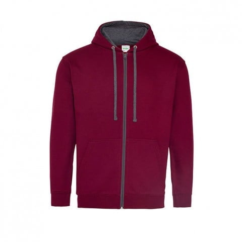 Burgundy/Charcoal - Bluza dwukolorowa Varsity Zoodie