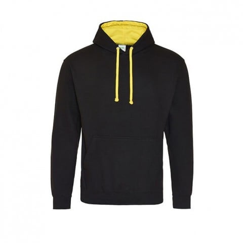 Jet Black/Sun Yellow - Bluza z kapturem Varsity Hoodie