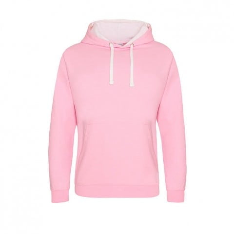 Baby Pink/ Arctic White - Bluza z kapturem Varsity Hoodie