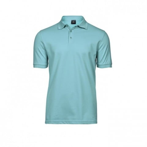 Aqua - Męska koszulka polo Luxury Stretch