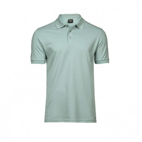 Dusty Green - Męska koszulka polo Luxury Stretch