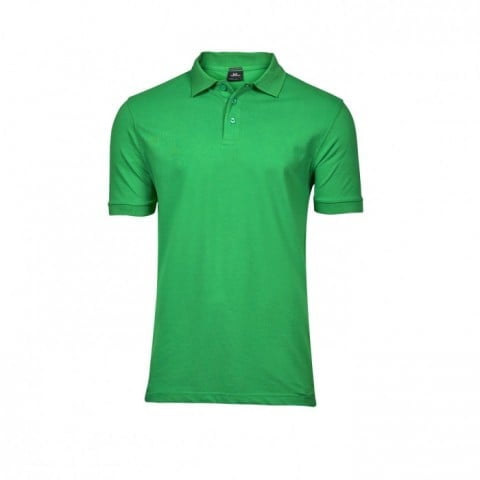 Spring Green - Męska koszulka polo Luxury Stretch