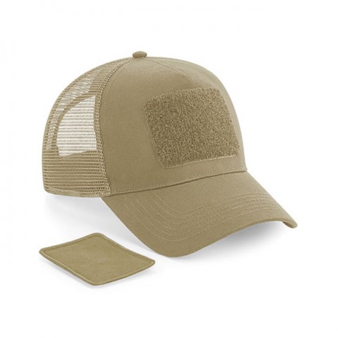 Desert Sand - Czapka Trucker Snapback z łatką na rzep