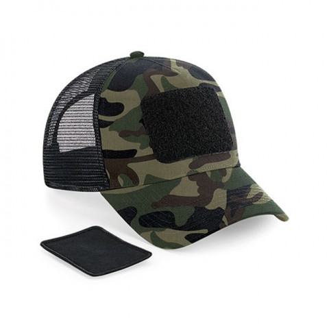 Jungle Camo - Czapka Trucker Snapback z łatką na rzep