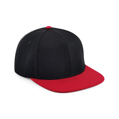 Black/Classic Red - Czapka snapback 6-panelowa Original Flat Peak