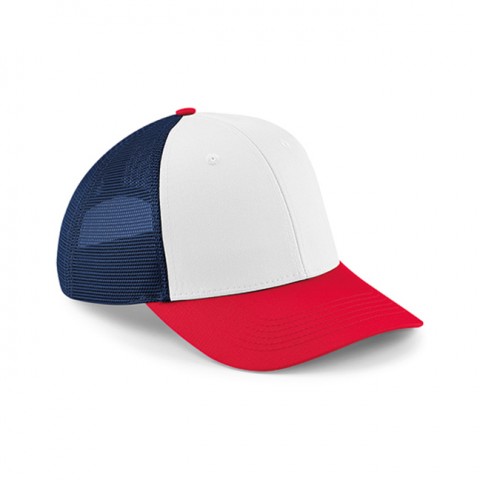 French Navy/Classic Red/White - Czapka 6-panelowa Snapback Trucker