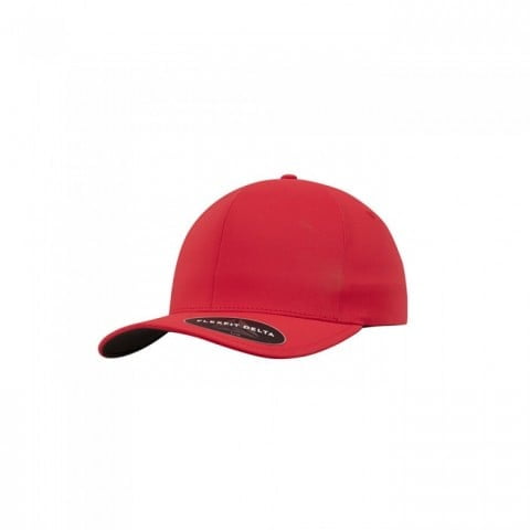 czerwona czapka flexfit delta