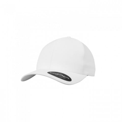 biała czapka flexfit delta