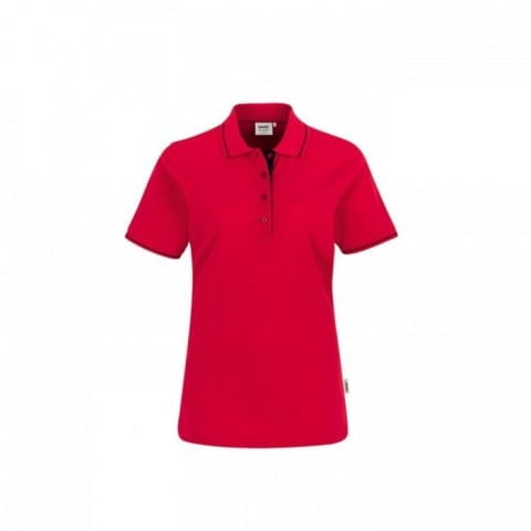 Red - Damska koszulka polo Casual 203