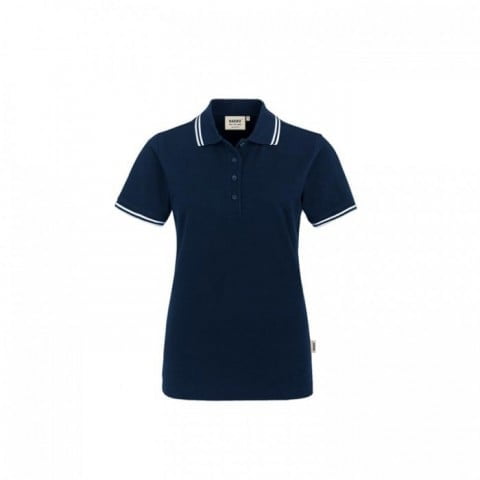 Ink Blue - Damska koszulka polo Twin-Stripe 205