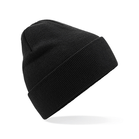 Black - Czapka dzianinowa beanie z recyklingu