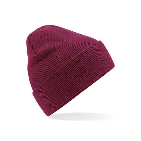 Burgundy - Czapka dzianinowa beanie z recyklingu