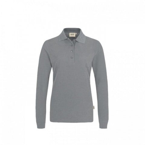 Mottled Grey - Damski longsleeve polo Performance 215