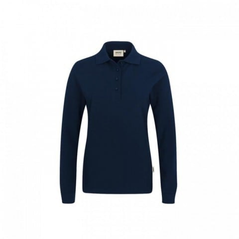 Ink Blue - Damski longsleeve polo Performance 215