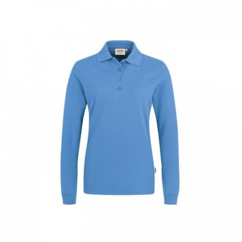 Malibu Blue - Damski longsleeve polo Performance 215