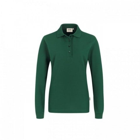 Fir Green - Damski longsleeve polo Performance 215