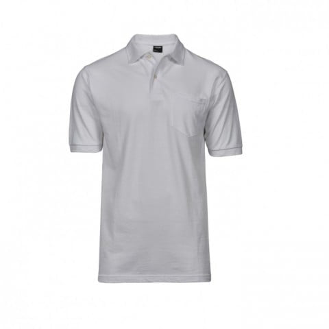 White - Koszulka polo z kieszonką Pocket
