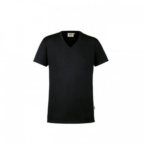 T-shirt czarny unisex ze stretchem Hakro 272