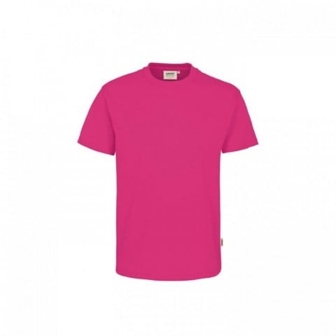 Różowy t-shirt dla pracowników z drukowanym logo Hakro Performance 281