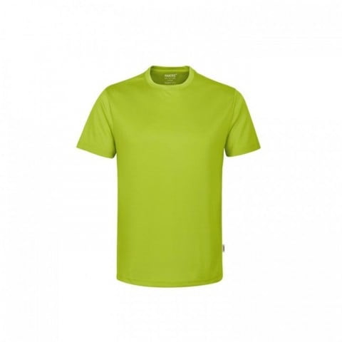 Limonkowa poliestrowa koszulka z własnym nadrukiem T-shirt Coolmax Hakro 287