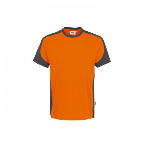 Pomarańczowa koszulka z kontrastowymi wstawkami Hakro Performance 290
